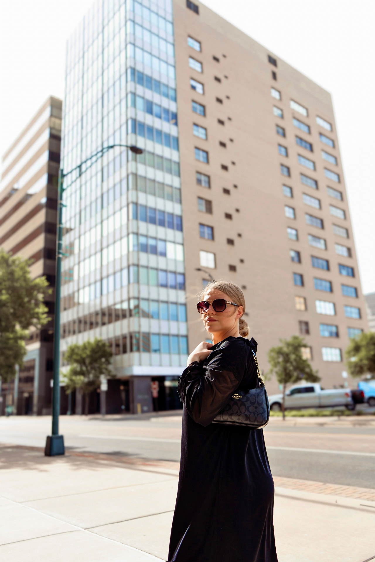 Kelsey Prentice on a city street